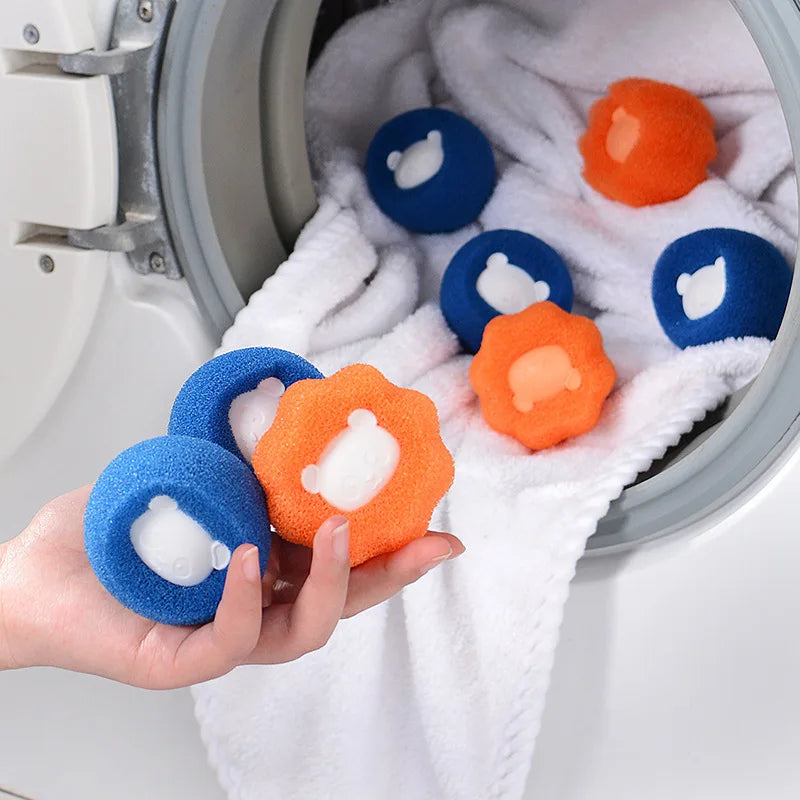 3pcs Magic Lint Removal Washing Ball Clothes Anti-lint Filter Tube Cleaning Machine Filter Ball Hair Absorption Device