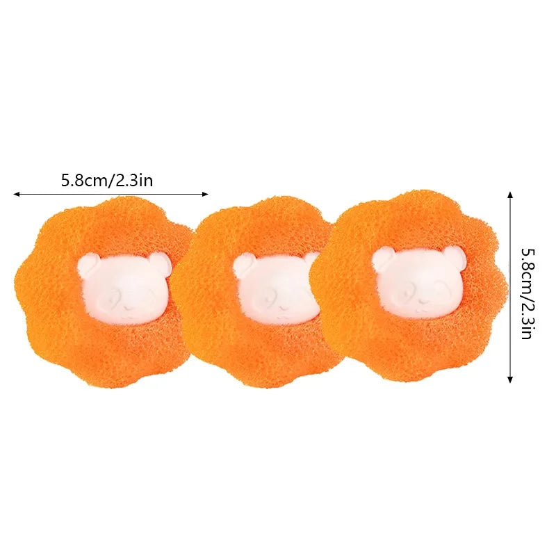 3pcs Magic Lint Removal Washing Ball Clothes Anti-lint Filter Tube Cleaning Machine Filter Ball Hair Absorption Device
