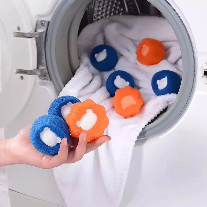 3pcs Magic Lint Removal Washing Ball Clothes Anti-lint Filter Tube Cleaning Machine Filter Ball Hair Absorption Device